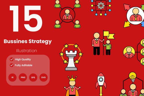 Business Strategy Illustration Pack: Graphics and Illustrations for Real Publishing
