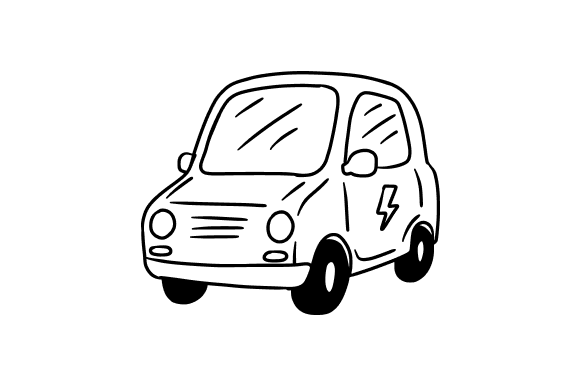 Electric Car Charging Icon