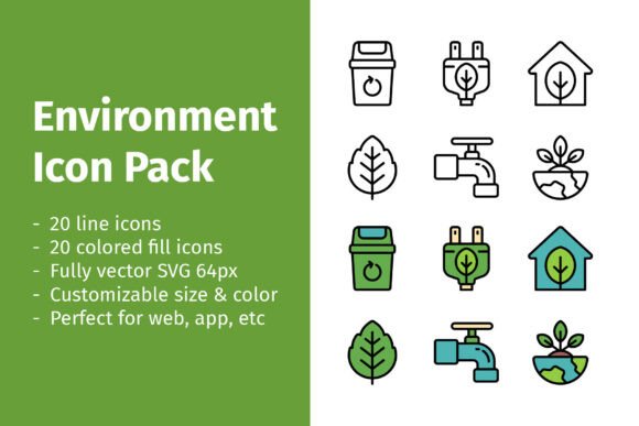 Environment Day Icon Pack: Graphics and Icons for Creative Design