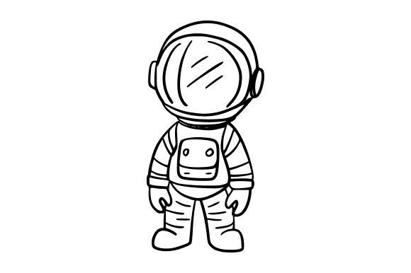 Friendly Astronaut Character Graphics