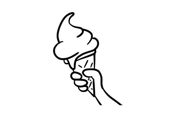 Ice Cream in Hand: A Sweet Embroidery Design