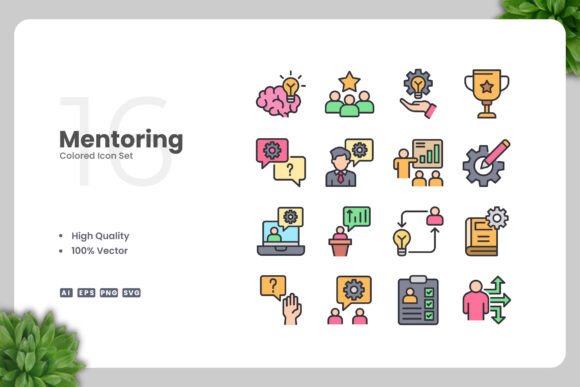 Mentoring Colored Icons: Graphics and Icons for Modern Design