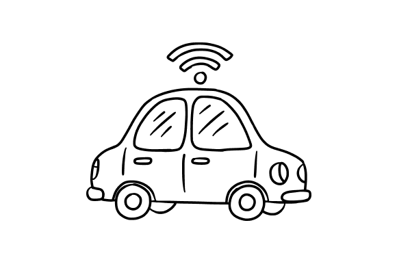 Smart Car with Roof Antenna