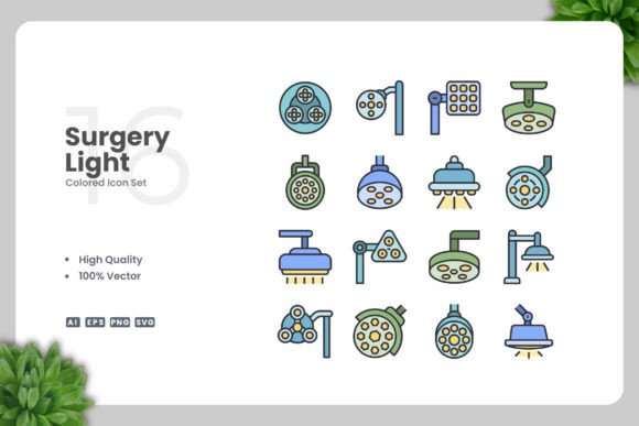 Surgery Light Colored Icons Graphics and Icons