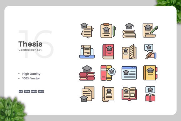 Thesis Colored Icons for Graphics and Branding