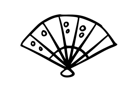 Traditional Japanese Fan Graphics and Illustrations