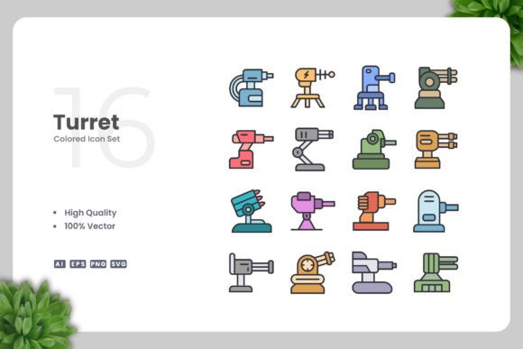 Turret Colored Icons Review